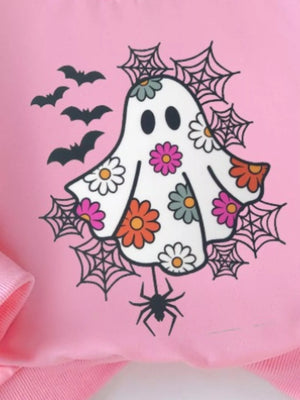 Children's Halloween Graphic Sweatshirt and Flare Pants Set — view 18