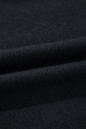 Halloween Boo Drop Shoulder Ribbed Trim Sweater — view 15
