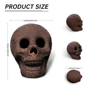 4-Pack: Halloween Fire Pit Skull Ceramic Props — view 10