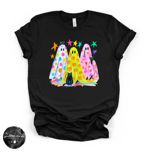 Silly Ghosts Tee | Cute Halloween Ghost Graphic T-Shirt — view 4