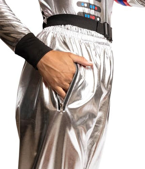 Shiny Two Piece Astronaut Bodysuit Costume — view 32