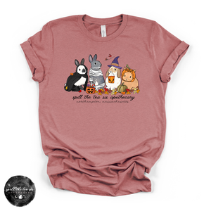 Bunny Halloween at Spill The Tea Sis Apothecary Tee | Cute Spooky Bunny Graphic T-Shirt — view 3