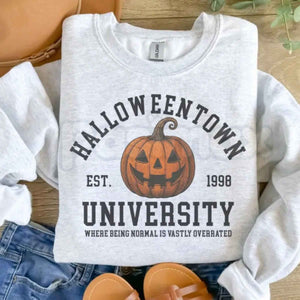 Halloween Town University Sweatshirt | Vintage Pumpkin Crewneck — view 4