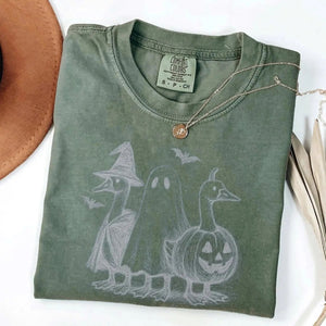 Comfort Colors Goose Halloween Shirt – Ghost Goose Tee, Funny Pumpkin Shirt, Cute Spooky Season Fall Tee, Trick or Treat Gift — view 4