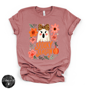 Spooky Season Girlie Ghost Tee | Cute Halloween Ghost Graphic T-Shirt — view 4