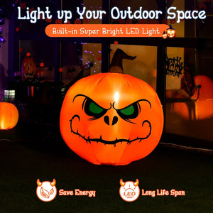 4 Feet Halloween Inflatable Pumpkin with Build-in LED Light — view 8