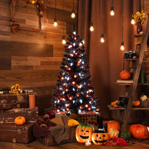 4.5 Feet Artificial Halloween Tree with 6 Lighting Modes and 5 Musics — view 1