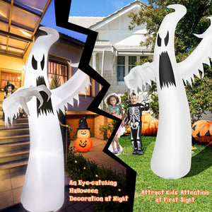 12 Feet Halloween Inflatable Ghost with LED Lights — view 5
