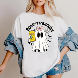Boo-zy Ghost Halloween T-Shirt - Funny Spooky Season Party Tee, Cute Graphic Apparel — view 4