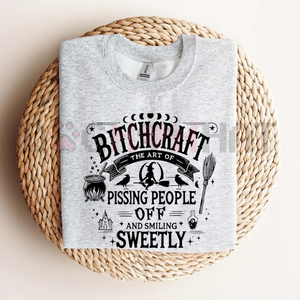 Bitchcraft Adult Humor Halloween Shirt – Casual Softstyle Unisex T-Shirt — view 6