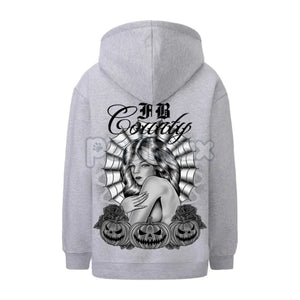 FB County Heavyweight Oversized Halloween Graphic Hoodie – Pullover Streetwear, Unisex Fall Apparel — view 4