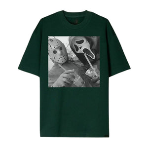 JASON & GHOSTFACE T-Shirt - Y2K 90s Graphic, Funny Halloween Tee, Unisex Horror Movie Shirt for Him & Her — view 4