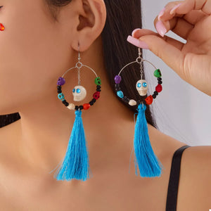 Halloween Ghost Tassel Drop Earrings — view 8