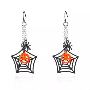 Halloween Spider Web Earrings — view 5