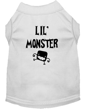 Halloween Pet Dog & Cat Shirt Screen Printed, "Lil Monster" — view 11