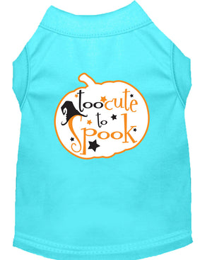 Halloween Pet Dog & Cat Shirt Screen Printed, "Too Cute To Spook" — view 2