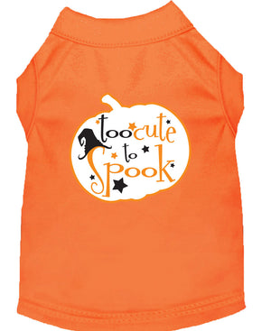 Halloween Pet Dog & Cat Shirt Screen Printed, "Too Cute To Spook" — view 4