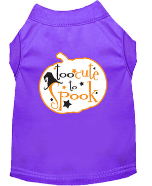 Halloween Pet Dog & Cat Shirt Screen Printed, "Too Cute To Spook" — view 10