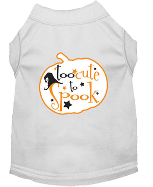 Halloween Pet Dog & Cat Shirt Screen Printed, "Too Cute To Spook" — view 1