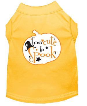 Halloween Pet Dog & Cat Shirt Screen Printed, "Too Cute To Spook" — view 5