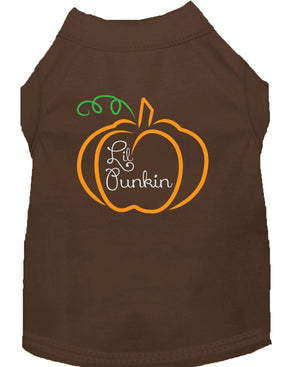Halloween Pet Dog & Cat Shirt Screen Printed, "Lil Punkin" — view 1