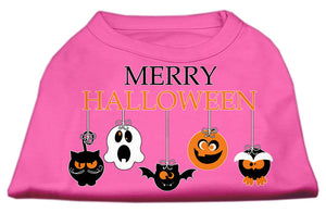Pet Dog & Cat Shirt Screen Printed, "Merry Halloween" — view 9
