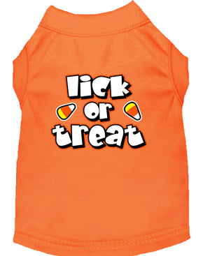 Halloween Pet Dog & Cat Shirt Screen Printed, "Lick or Treat" — view 11