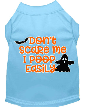 Halloween Pet Dog & Cat Shirt, "Don't Scare Me, I Poop Easily" — view 13