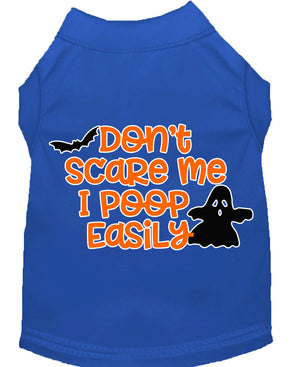 Halloween Pet Dog & Cat Shirt, "Don't Scare Me, I Poop Easily" — view 9