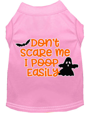 Halloween Pet Dog & Cat Shirt, "Don't Scare Me, I Poop Easily" — view 11