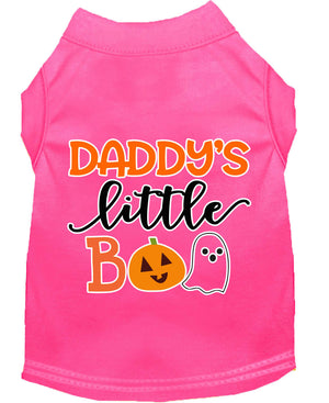 Halloween Pet Dog & Cat Shirt Screen Printed, "Daddy's Little Boo" — view 12