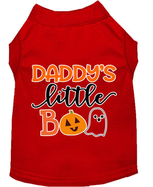 Halloween Pet Dog & Cat Shirt Screen Printed, "Daddy's Little Boo" — view 9