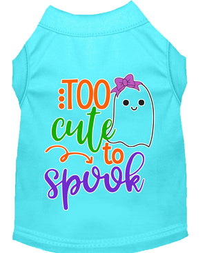 Halloween Pet Dog & Cat Shirt, "Too Cute To Spook - Girly Ghost" — view 10