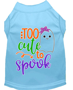 Halloween Pet Dog & Cat Shirt, "Too Cute To Spook - Girly Ghost" — view 13