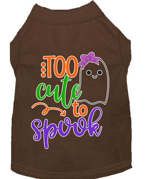 Halloween Pet Dog & Cat Shirt, "Too Cute To Spook - Girly Ghost" — view 14