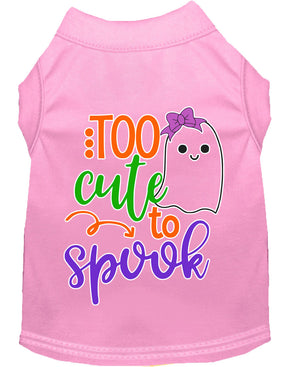 Halloween Pet Dog & Cat Shirt, "Too Cute To Spook - Girly Ghost" — view 11