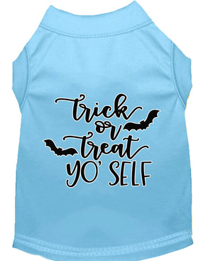 Halloween Pet Dog & Cat Shirt Screen Printed, "Trick Or Treat Yo' Self" — view 11