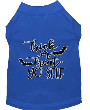 Halloween Pet Dog & Cat Shirt Screen Printed, "Trick Or Treat Yo' Self" — view 9