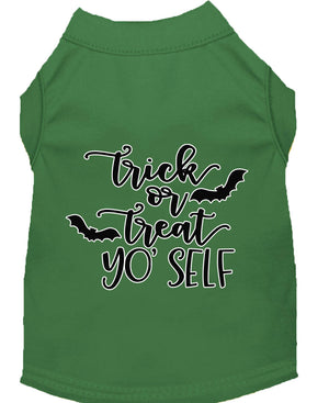 Halloween Pet Dog & Cat Shirt Screen Printed, "Trick Or Treat Yo' Self" — view 8