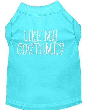Halloween Pet Dog & Cat Shirt Screen Printed, "Like My Costume?" — view 9