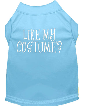 Halloween Pet Dog & Cat Shirt Screen Printed, "Like My Costume?" — view 10