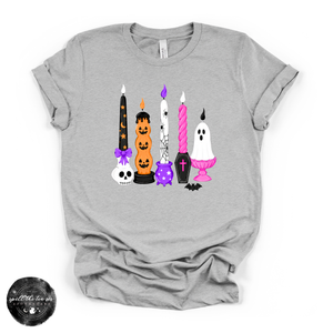Halloween Candles Tee | Spooky Apothecary Graphic T-Shirt — view 1