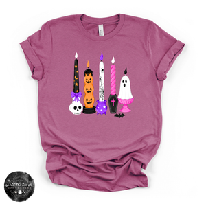 Halloween Candles Tee | Spooky Apothecary Graphic T-Shirt — view 2