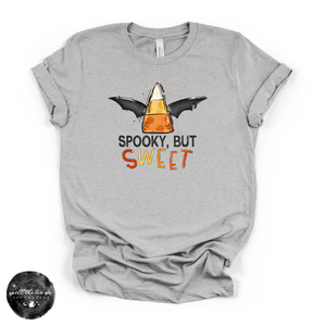 Spooky But Sweet Tee | Cute Halloween Ghost Graphic T-Shirt — view 1