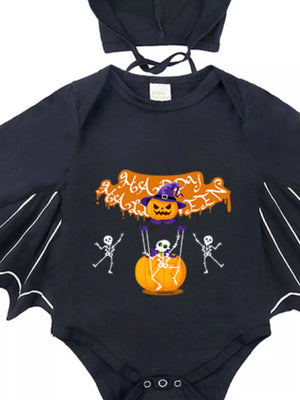 Children's Halloween Bat Bodysuit & Hat Costume Set — view 11