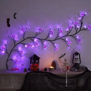 54LED Halloween Bat Decorative Branch String Lights, Wall-mounted Indoor Decorative String Lights — view 1