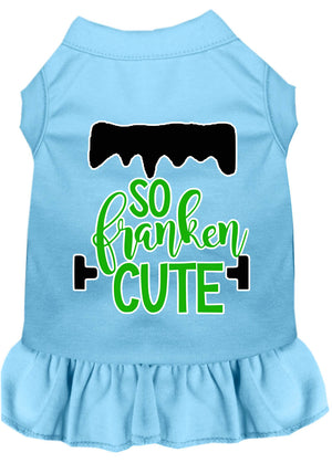 Halloween Pet Dress Screen Printed, "So Franken Cute" — view 10