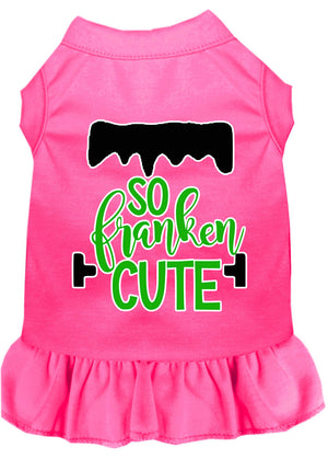 Halloween Pet Dress Screen Printed, "So Franken Cute" — view 11