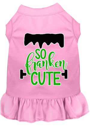 Halloween Pet Dress Screen Printed, "So Franken Cute" — view 12