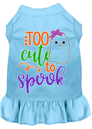 Halloween Pet Dog & Cat Dress, "Too Cute To Spook - Girly Ghost" — view 10